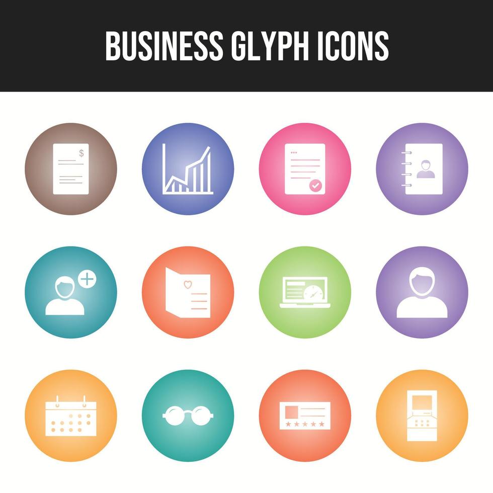 Beautiful Business vector icon set