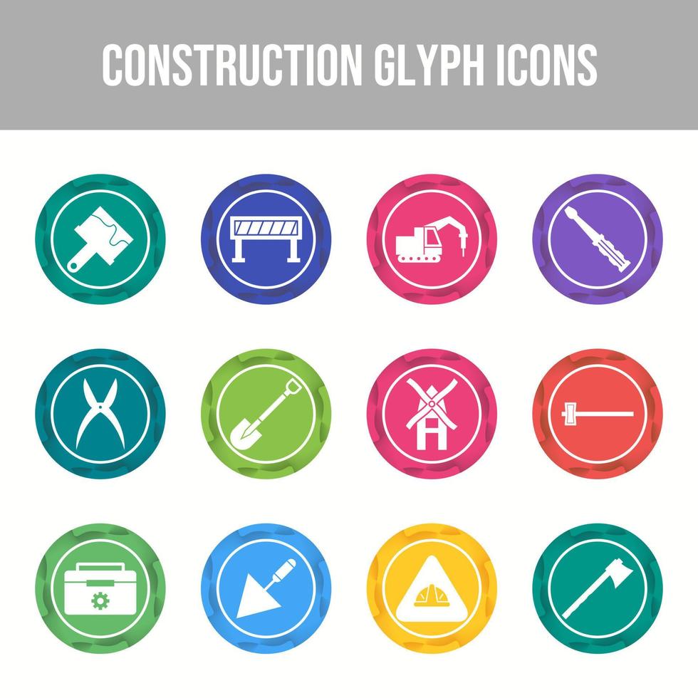 Beautiful Construction vector icon set