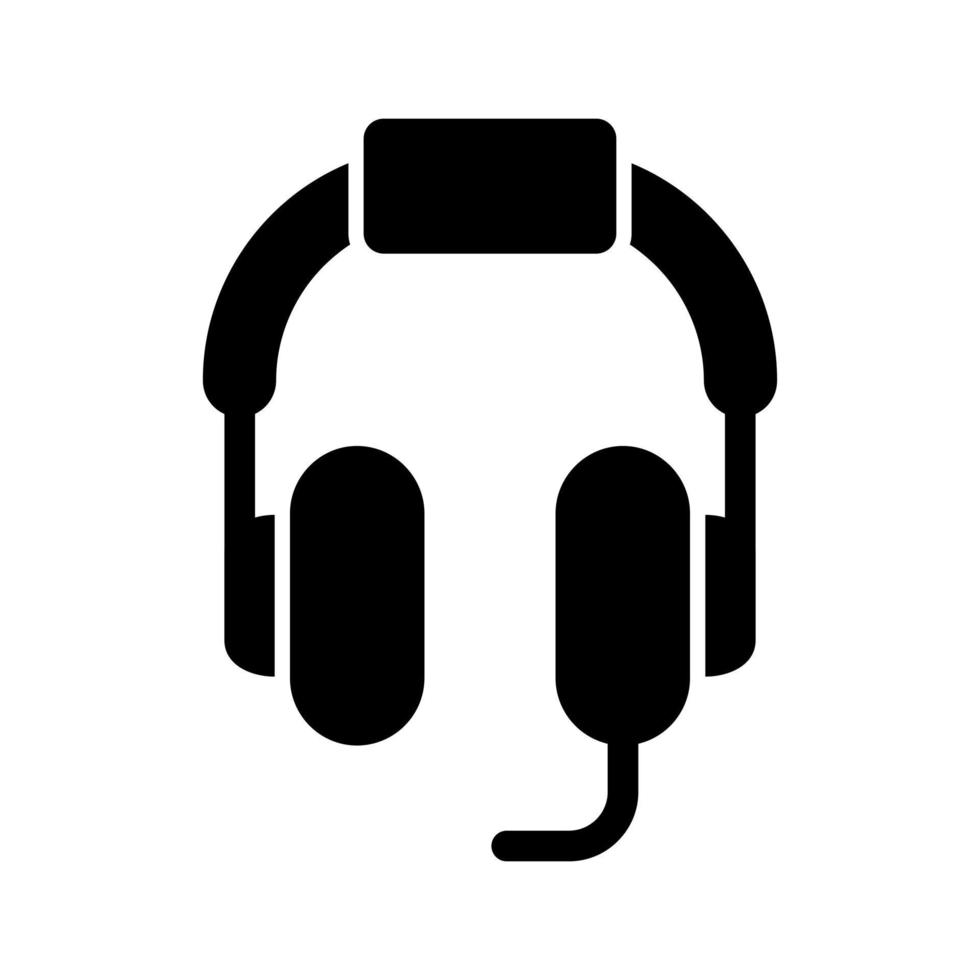 icono de vector de auriculares