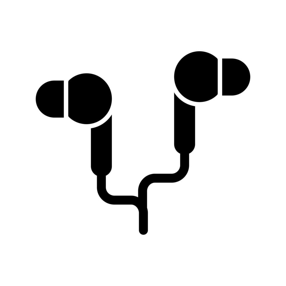icono de vector de auricular