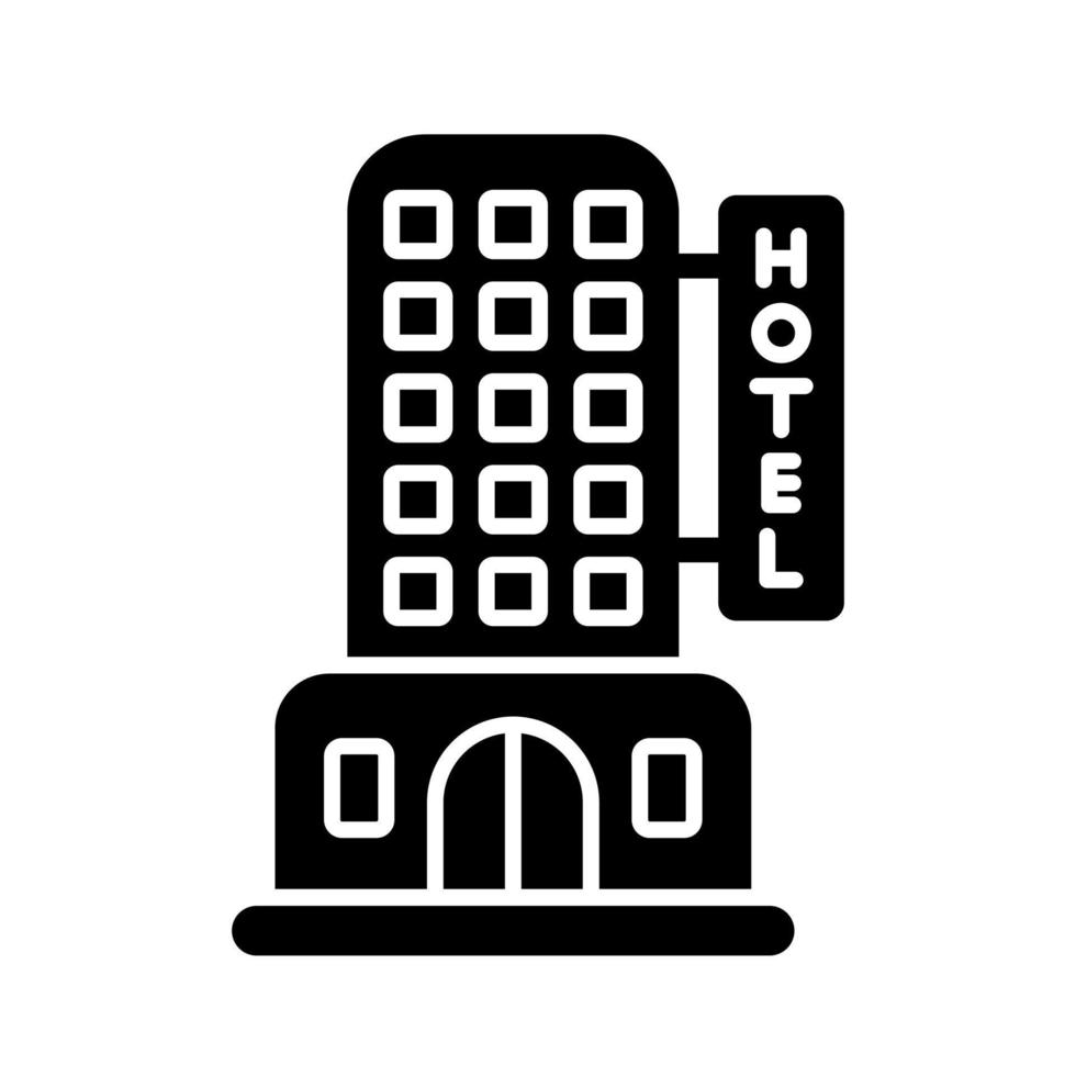 icono de vector de hotel