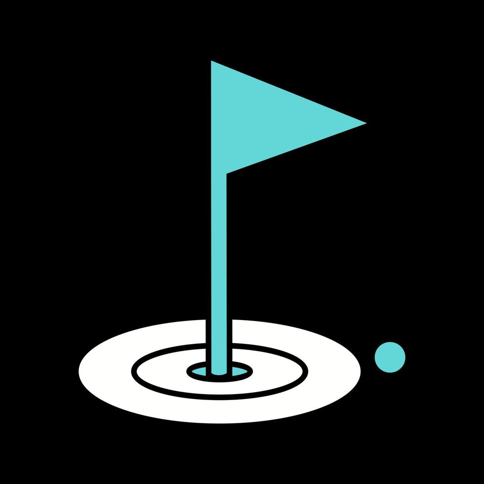 icono de vector de golf