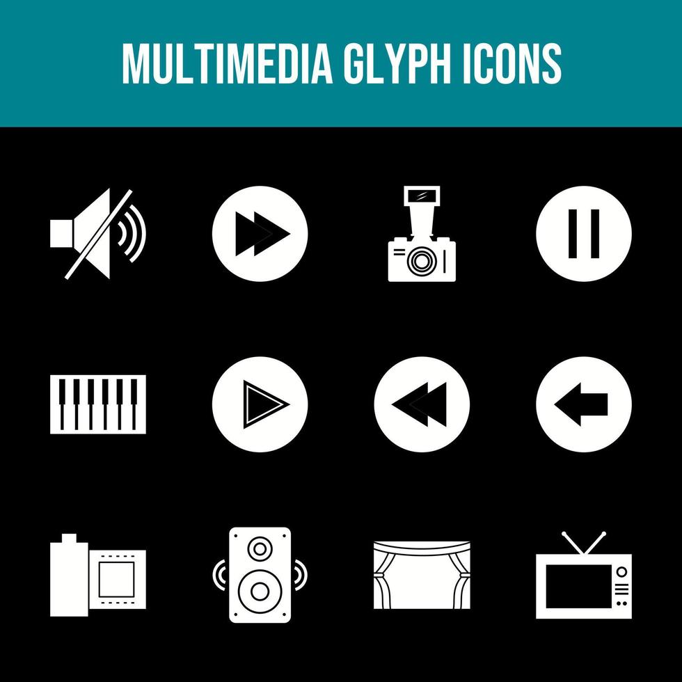 Beautiful Multimedia vector icon set