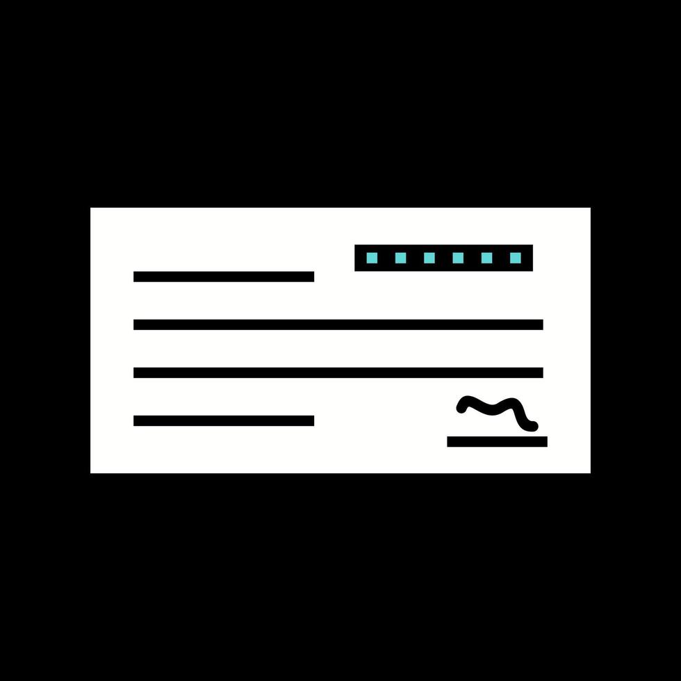 Cheque Vector Icon