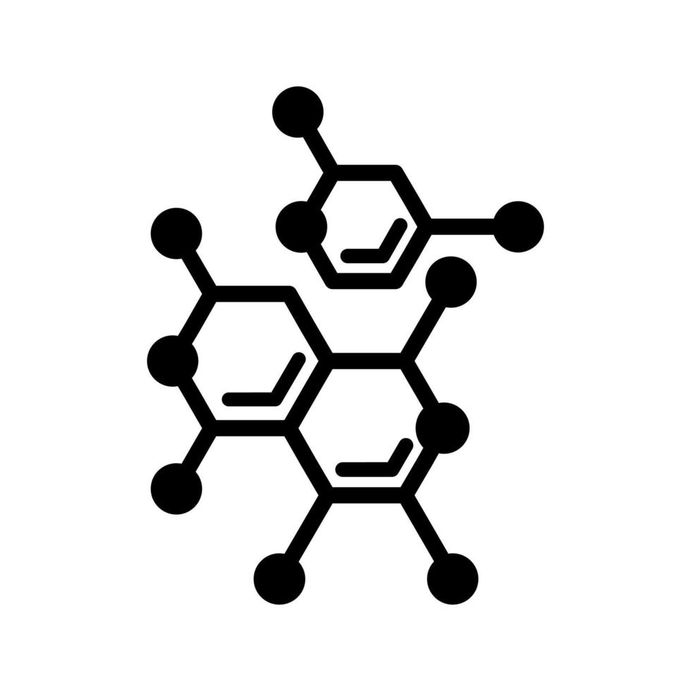 icono de vector de moléculas