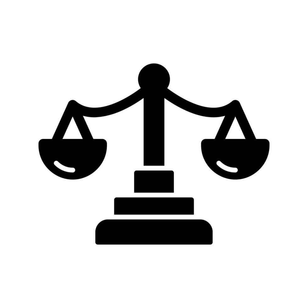 Justice Scale Vector Icon