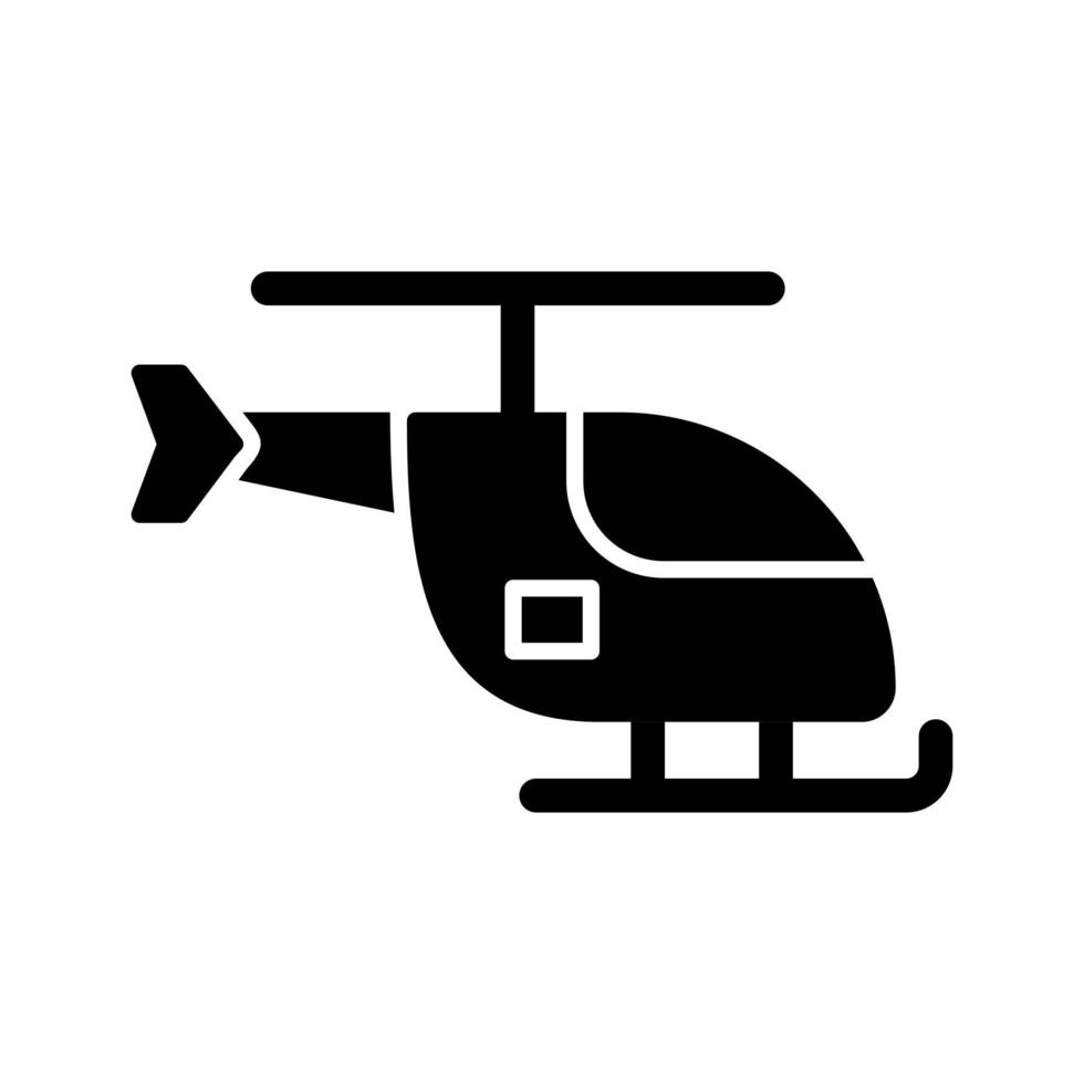 icono de vector de helicóptero