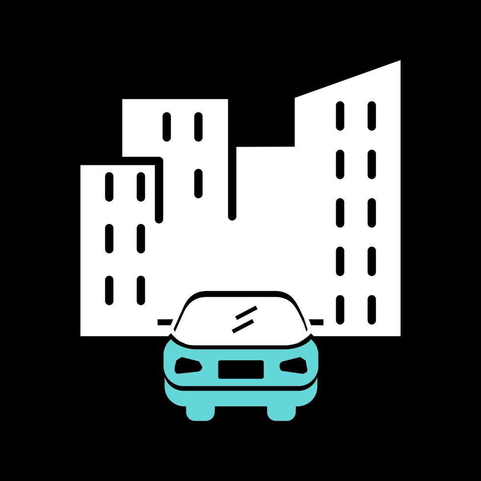 Car in city Vector Icon
