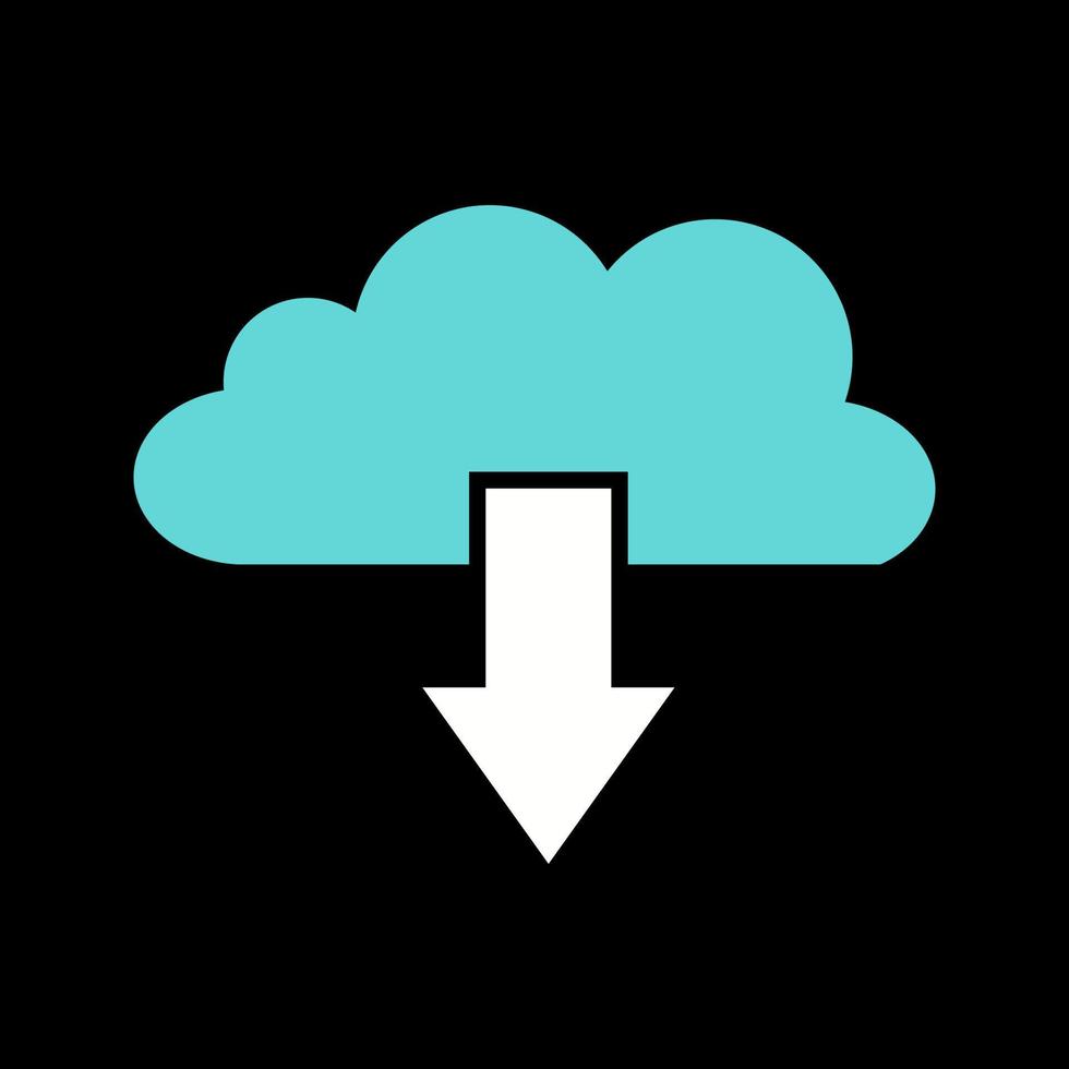Cloud Download Vector Icon