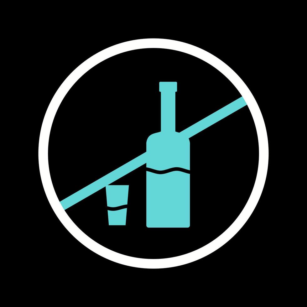 No Drinks Vector Icon