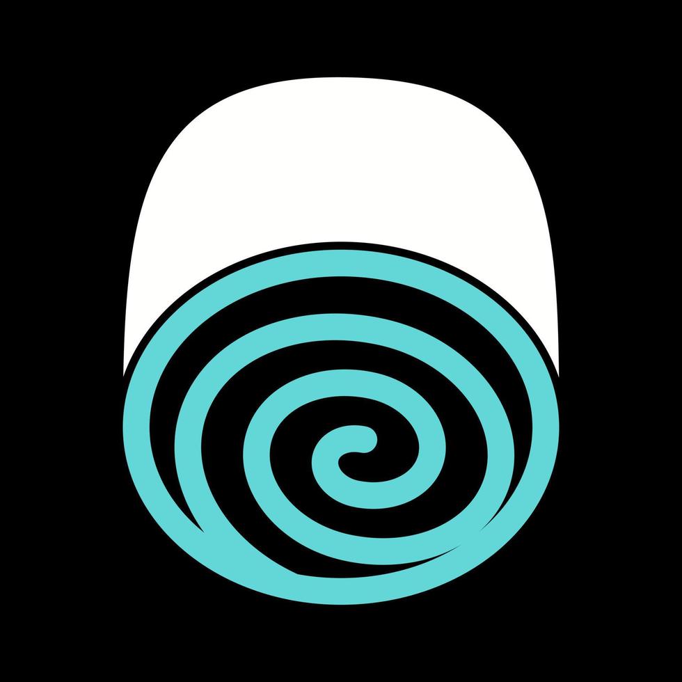 Swiss roll Vector Icon