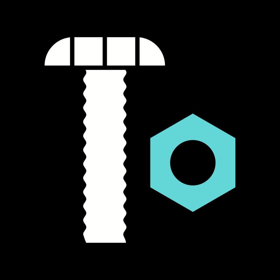 Nut and Bolt Vector Icon