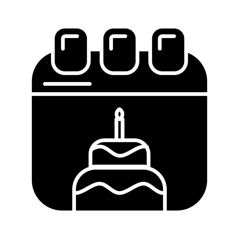 icono de vector de cumpleaños