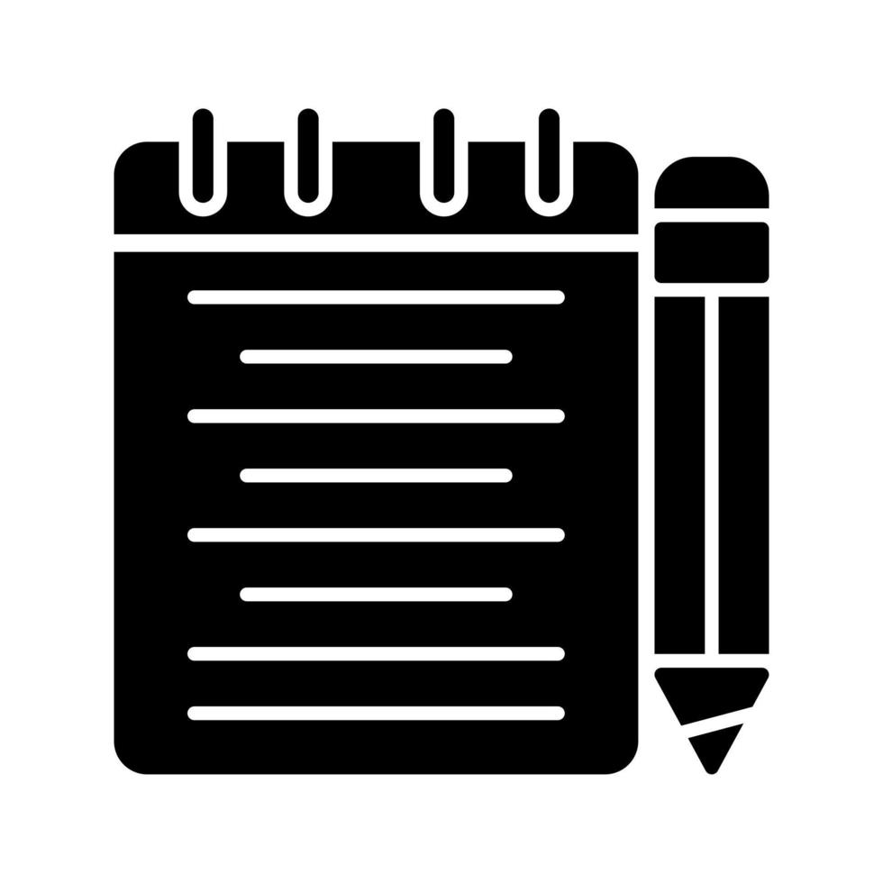 Notepad Vector Icon 17540560 Vector Art at Vecteezy