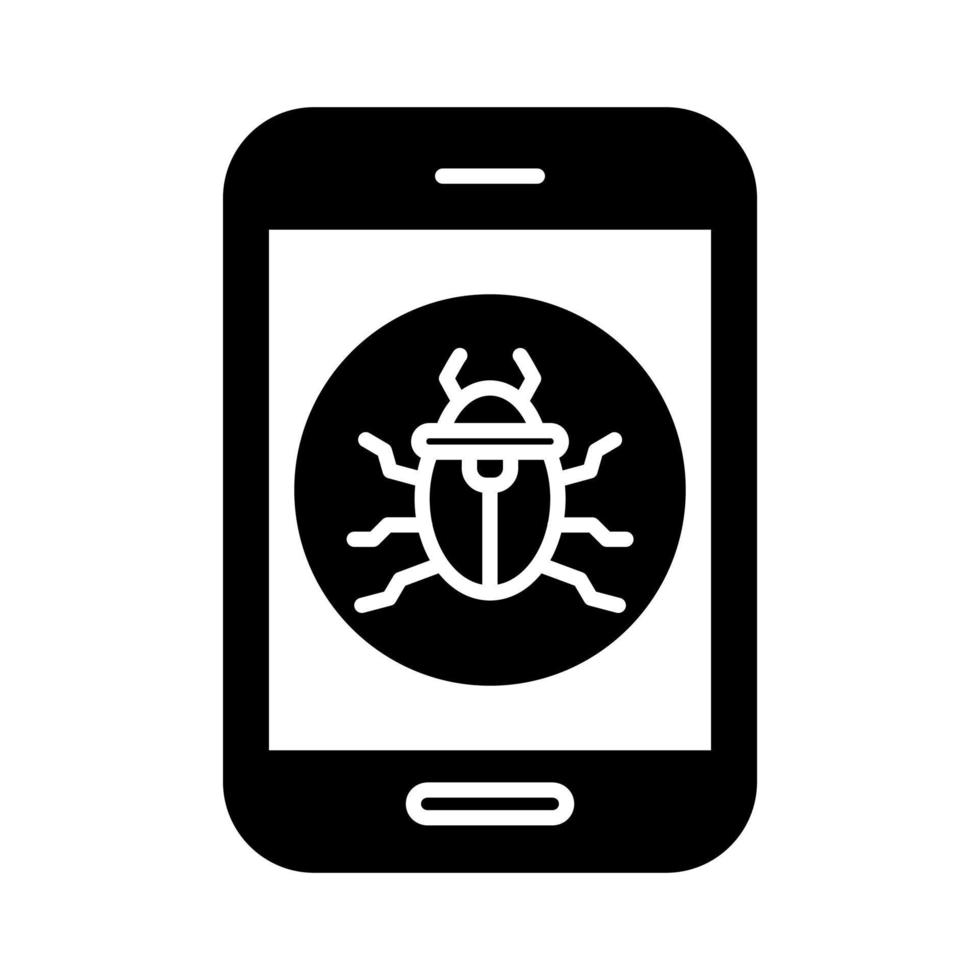 Mobile Virus Vector Icon
