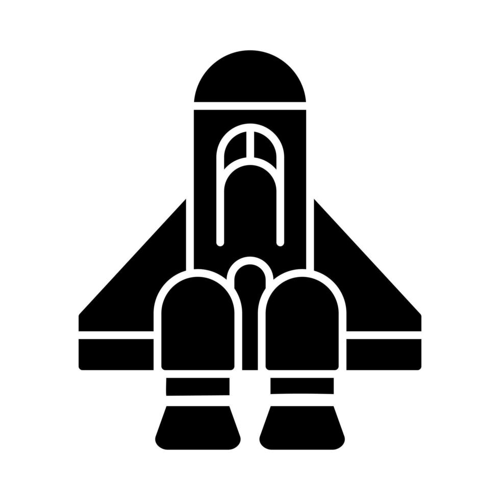 icono de vector de nave espacial