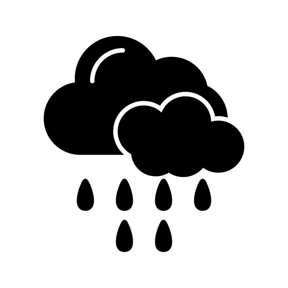 icono de vector de lluvia