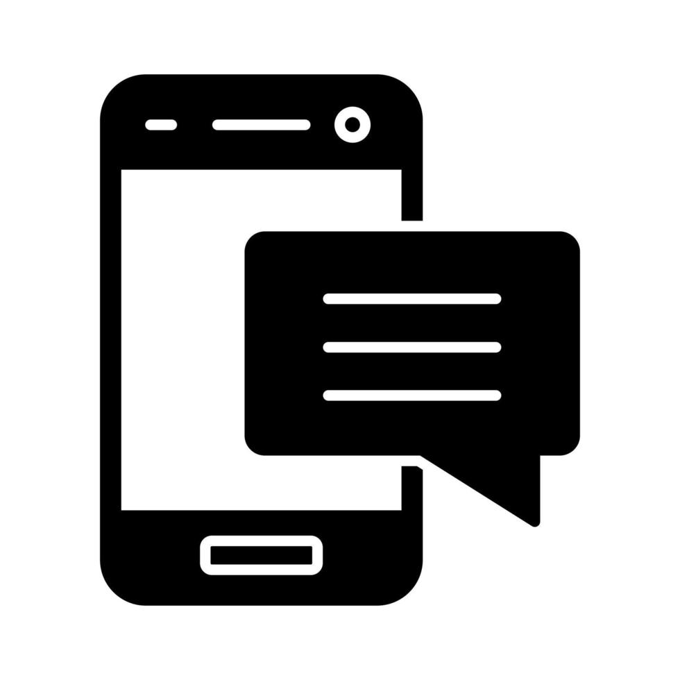 icono de vector de sms