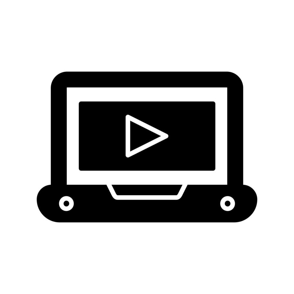 icono de vector de tutorial de vídeo