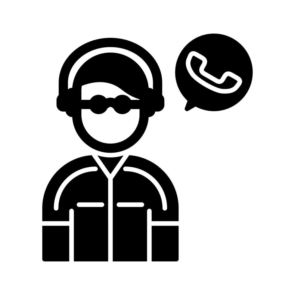 Contact Us Vector Icon