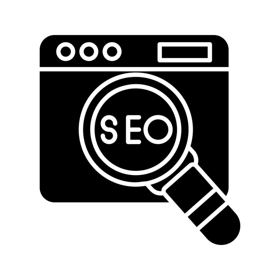 icono de vector de seo