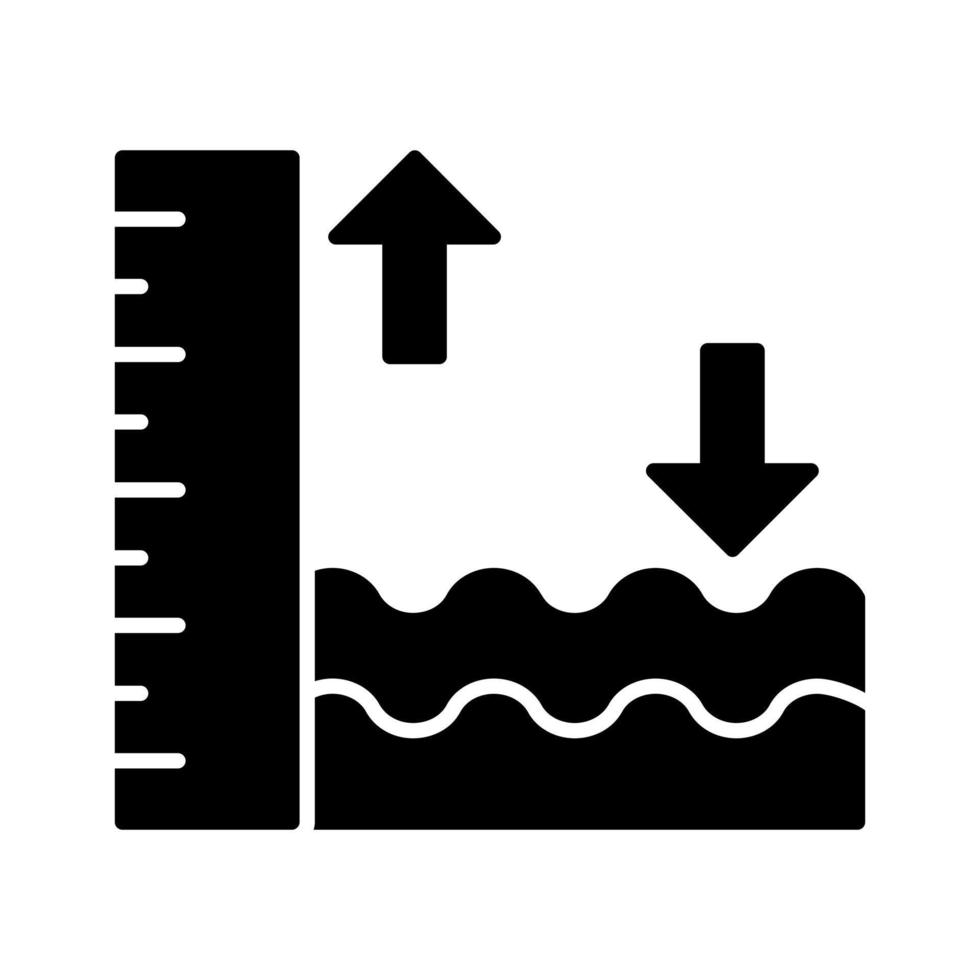 icono de vector de marea alta