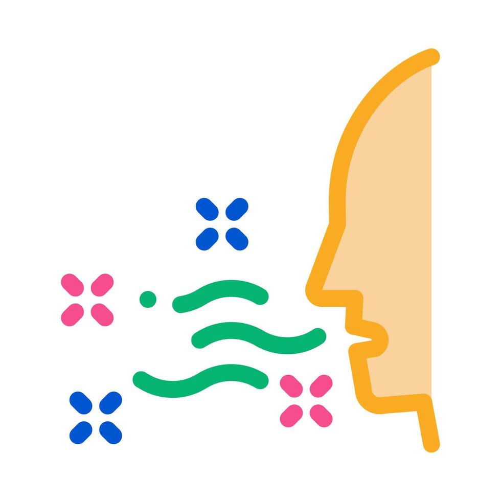 good breath icon vector outline illustration