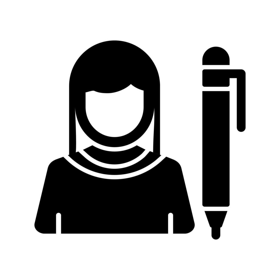 Writer Vector Icon