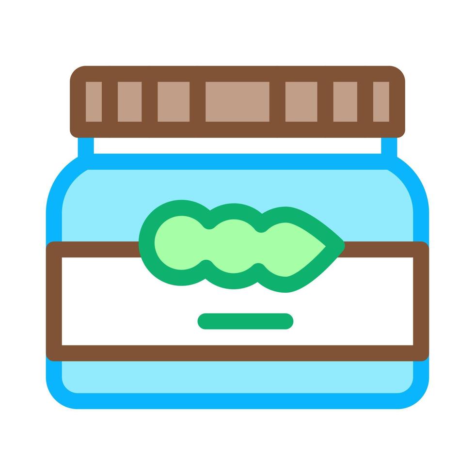 soy beans jar icon vector outline illustration