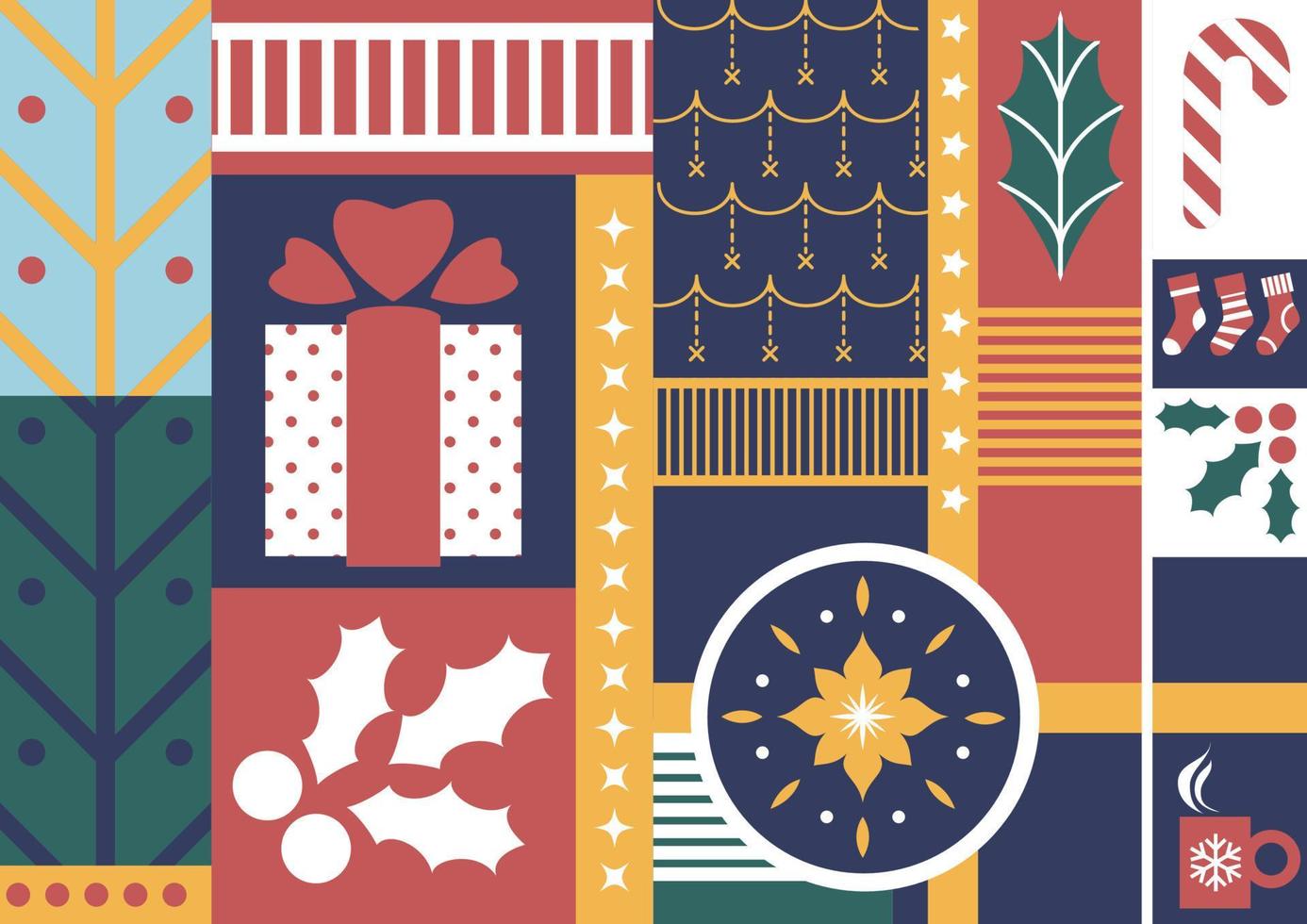 Christmas and winter holiday celebration vector