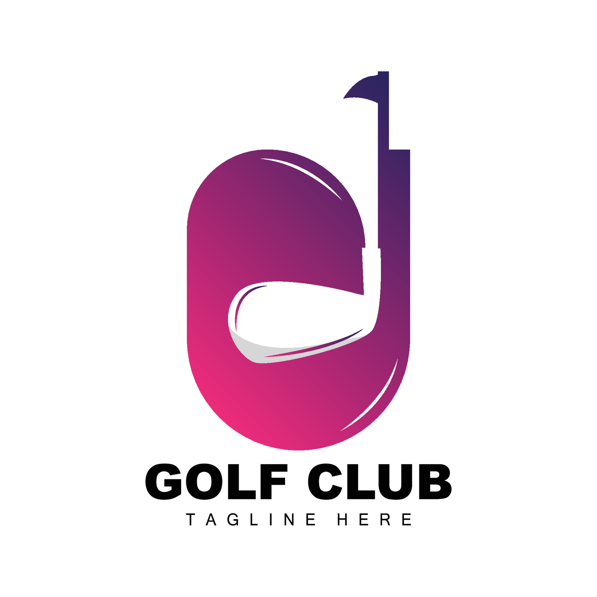 Free Vector  Gradient golf logo template