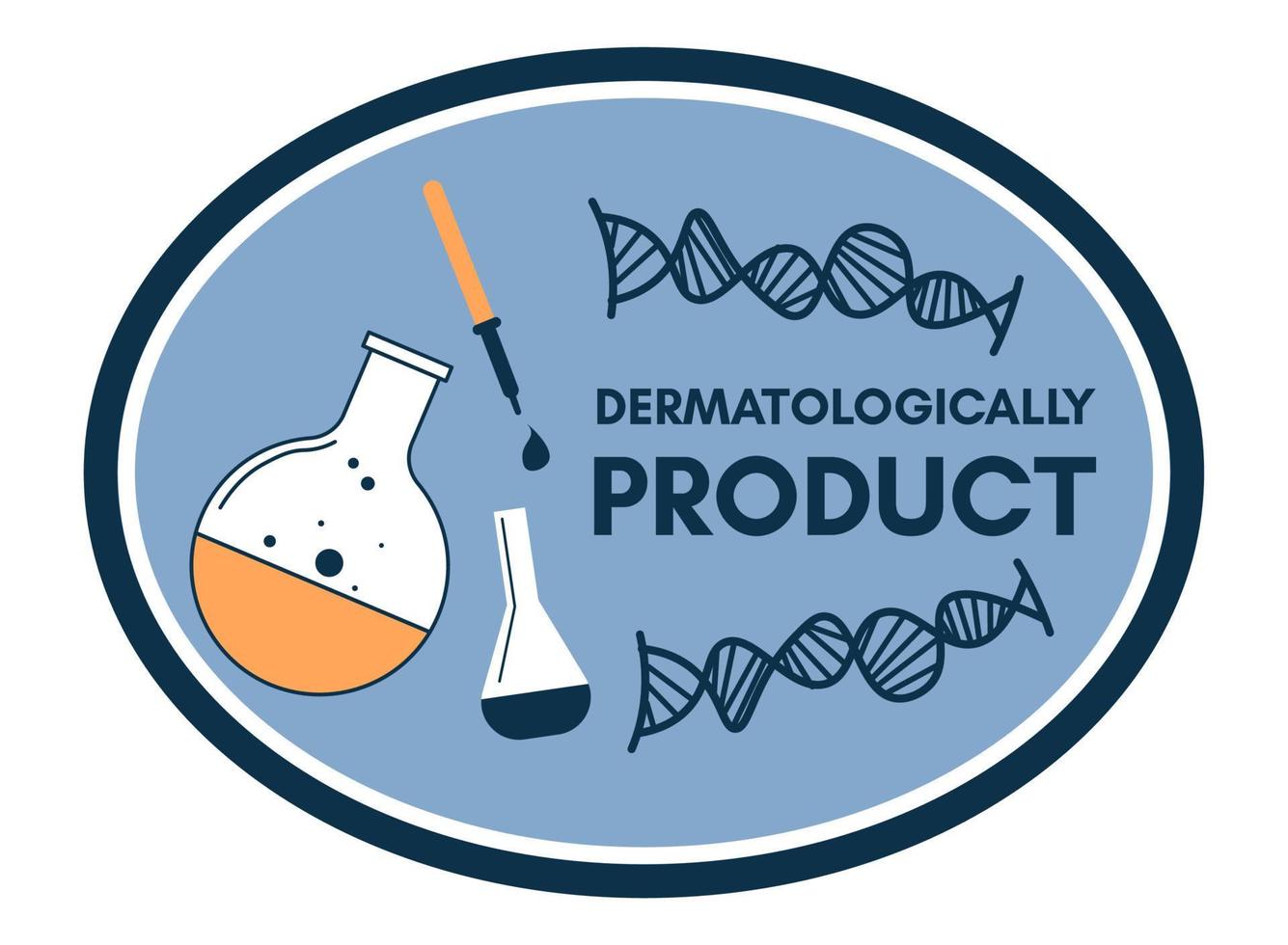Dermatologically product, tested in laboratory vector