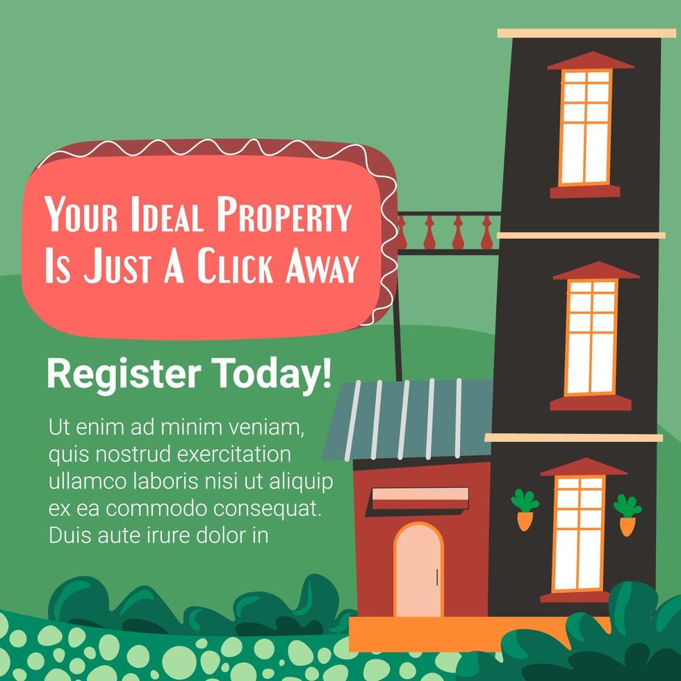 Your ideal property is click away, rent apartment vector