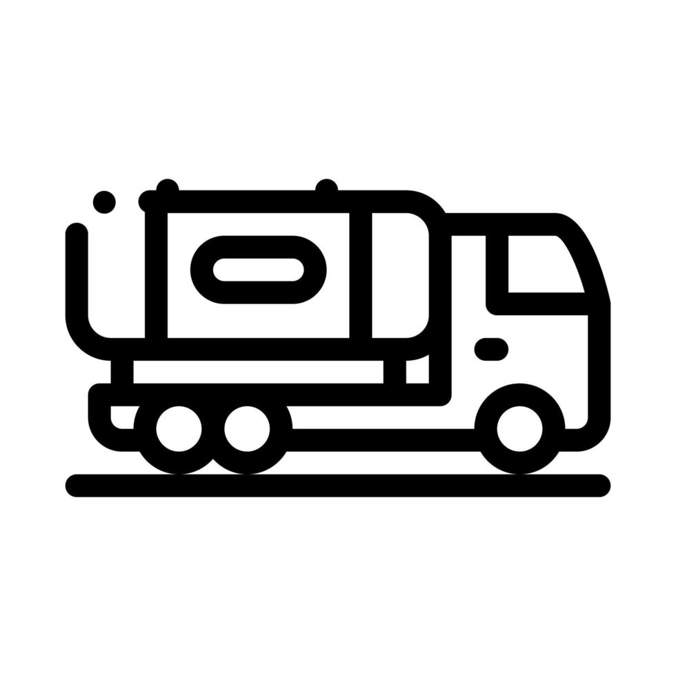 juice concentrate delivering truck icon vector outline illustration