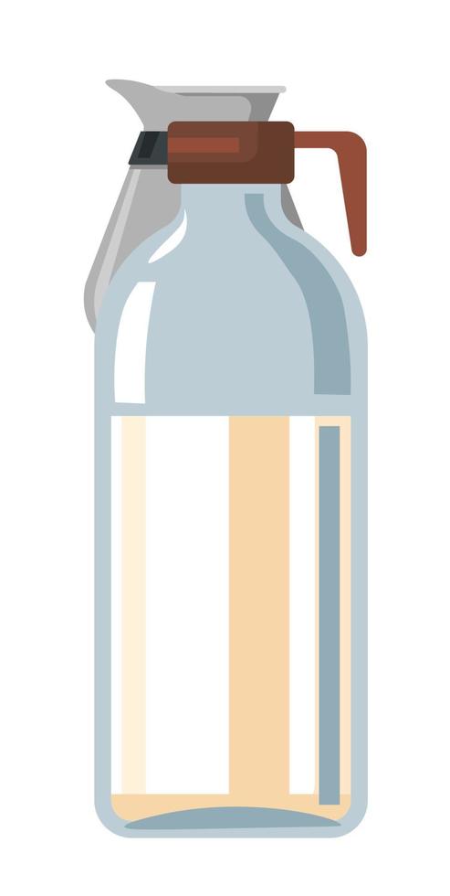 Coffee beverage with milk in bottle tasty drink vector