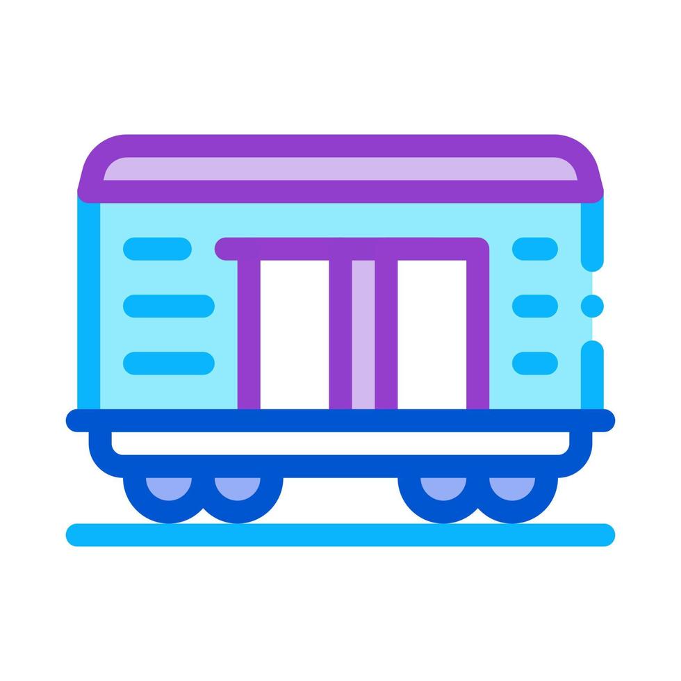 freight wagon icon vector outline illustration