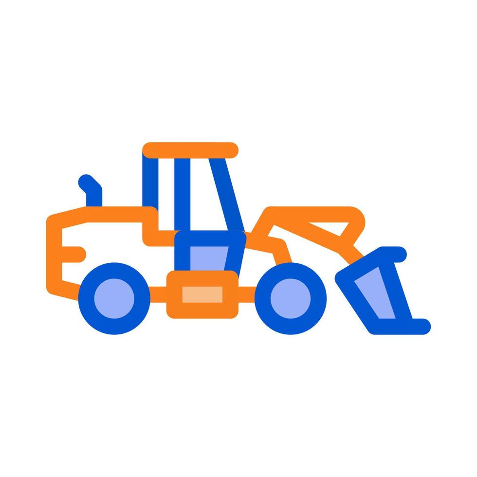 ilustración de contorno de vector de icono de máquina de reparación de carreteras