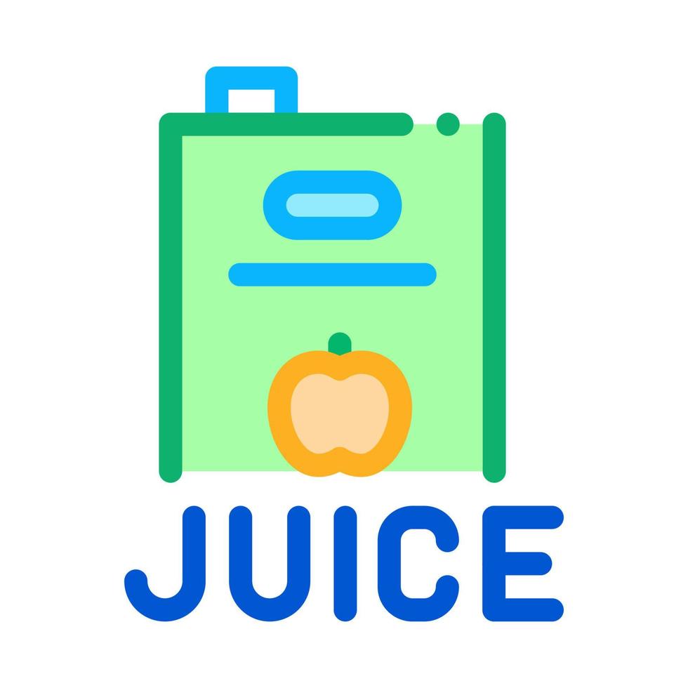 jugo producto paquete icono vector contorno ilustración