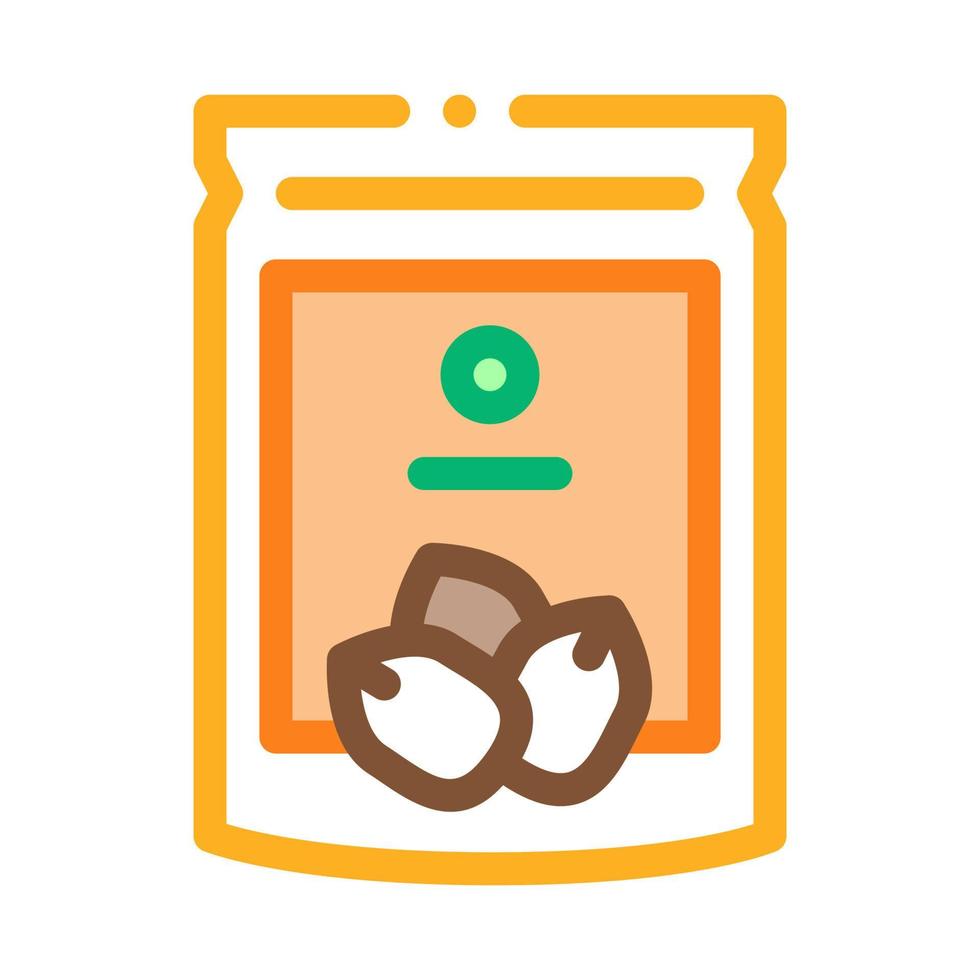 nut package icon vector outline illustration