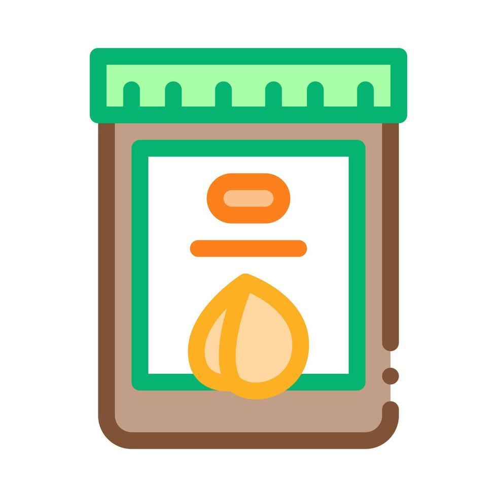 nut butter jar icon vector outline illustration