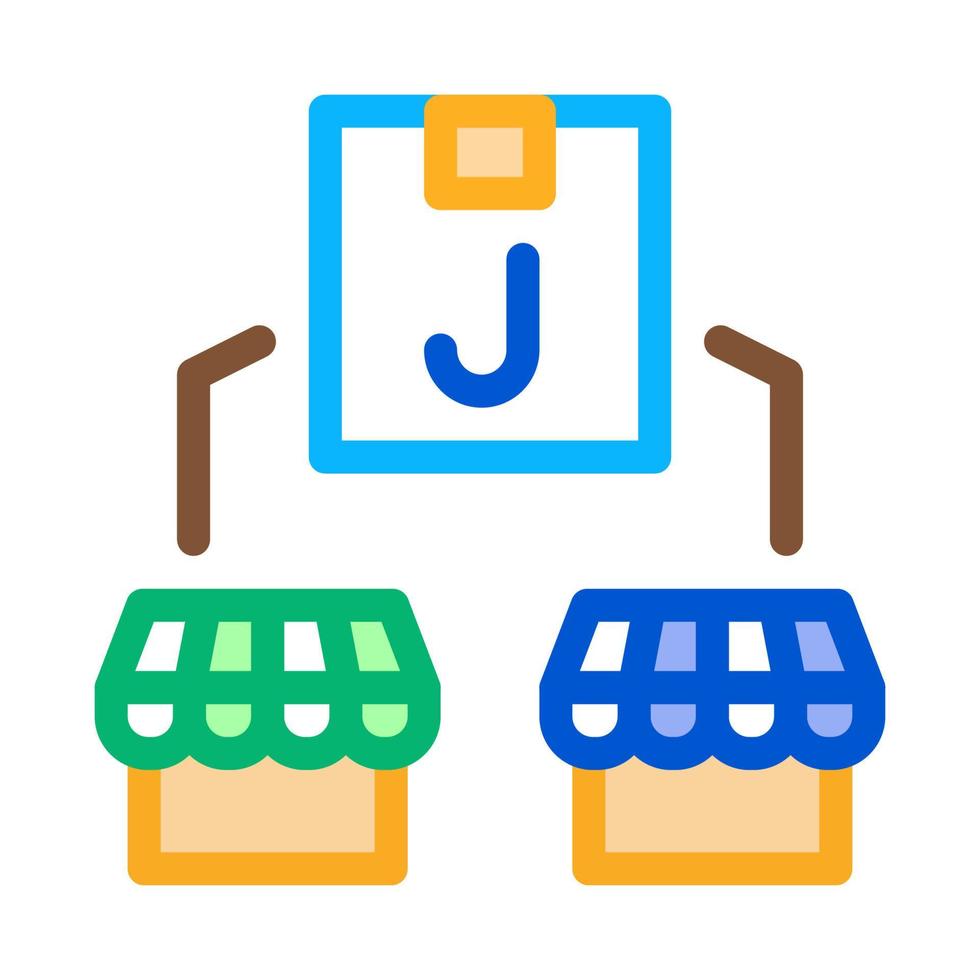 juice shop delivery icon vector outline illustration