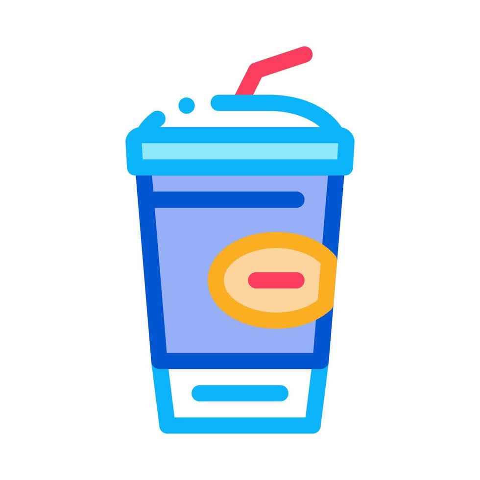 drink cup icon vector outline illustration