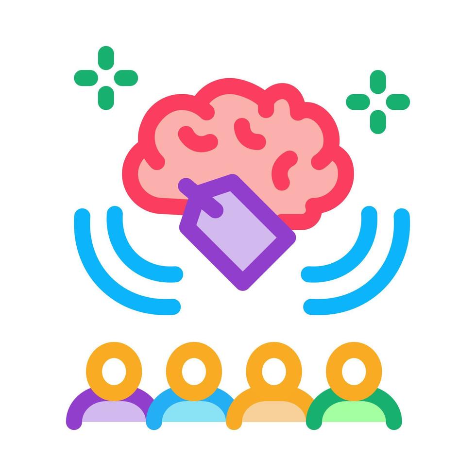 price people brainstorm icon vector outline illustration