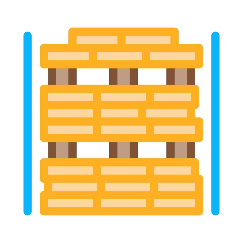 wooden planks store icon vector outline illustration