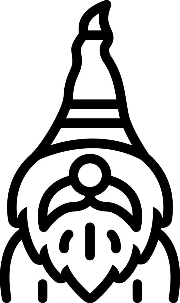 line icon for gnome vector