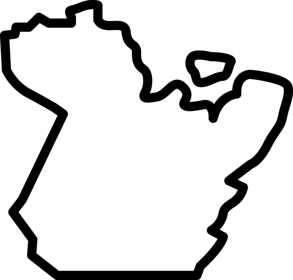 line icon for brazil vector