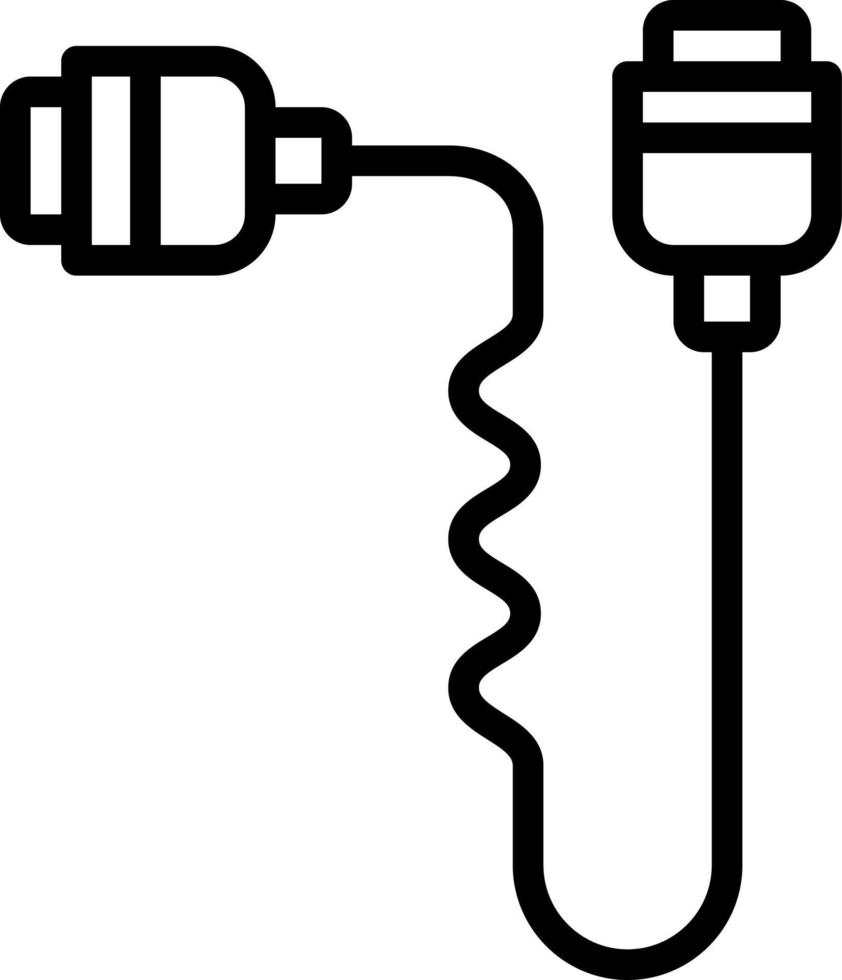 line icon for cord vector