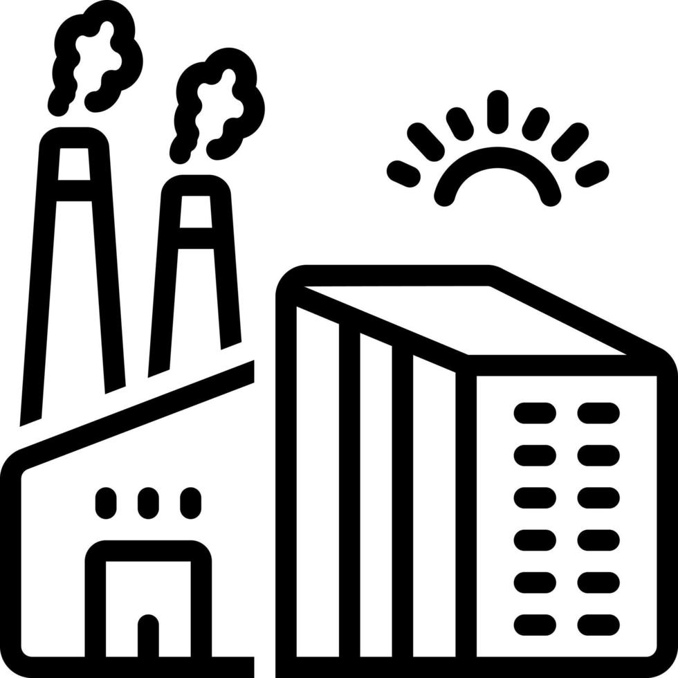 line icon for factory 17542446 Vector Art at Vecteezy