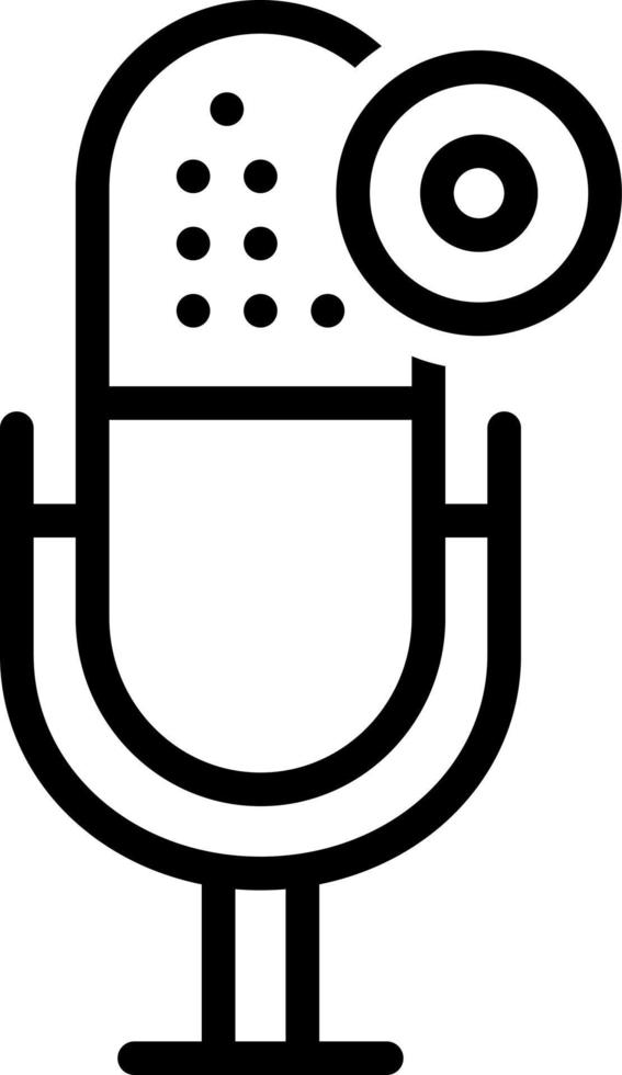 line icon for rec vector