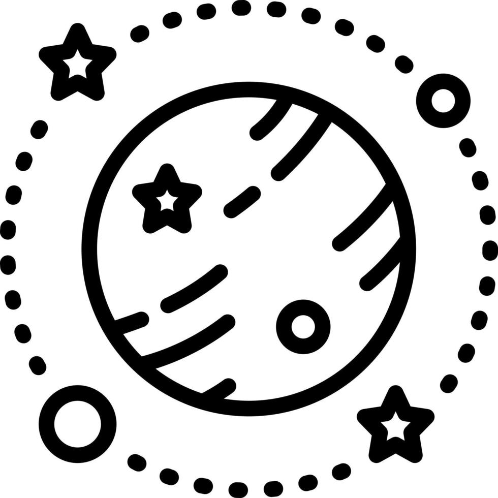 line icon for galaxy vector